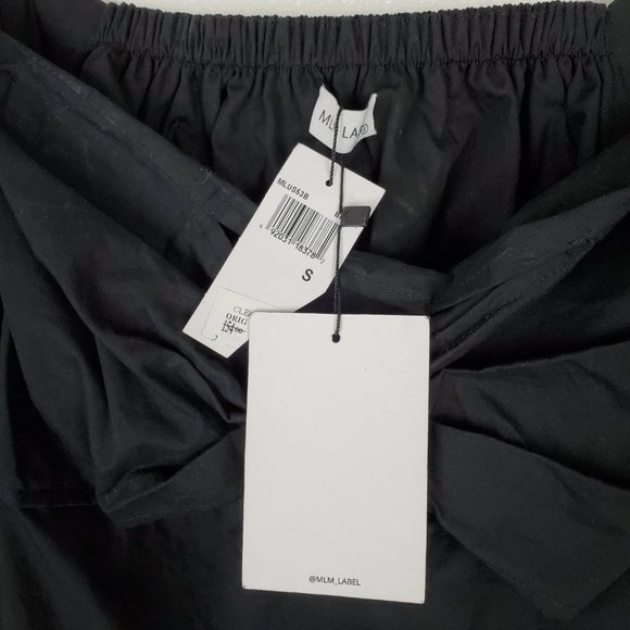 NWT MLM Label Off-Shoulder Cutout Top Black - Picture 9 of 10